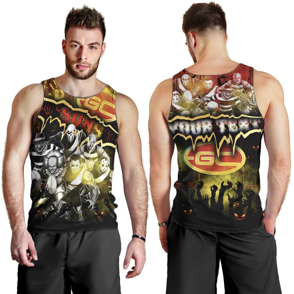 Step Into Horror Domain Suns Football Men Tank Top Halloween Horror Movie Characters - Aussie Hoodie