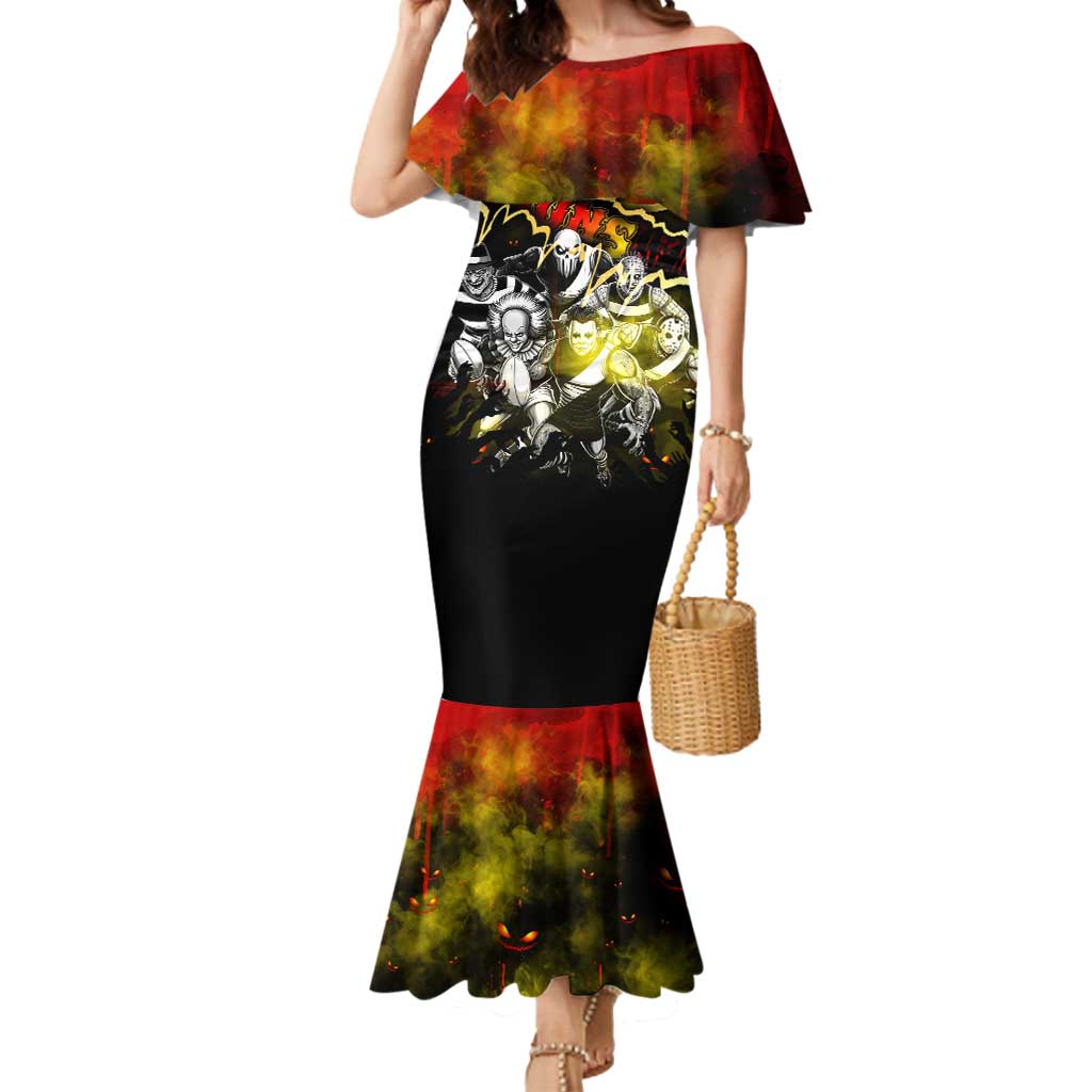 Step Into Horror Domain Suns Football Mermaid Dress Halloween Horror Movie Characters - Aussie Hoodie