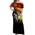 Step Into Horror Domain Suns Football Off Shoulder Maxi Dress Halloween Horror Movie Characters - Aussie Hoodie