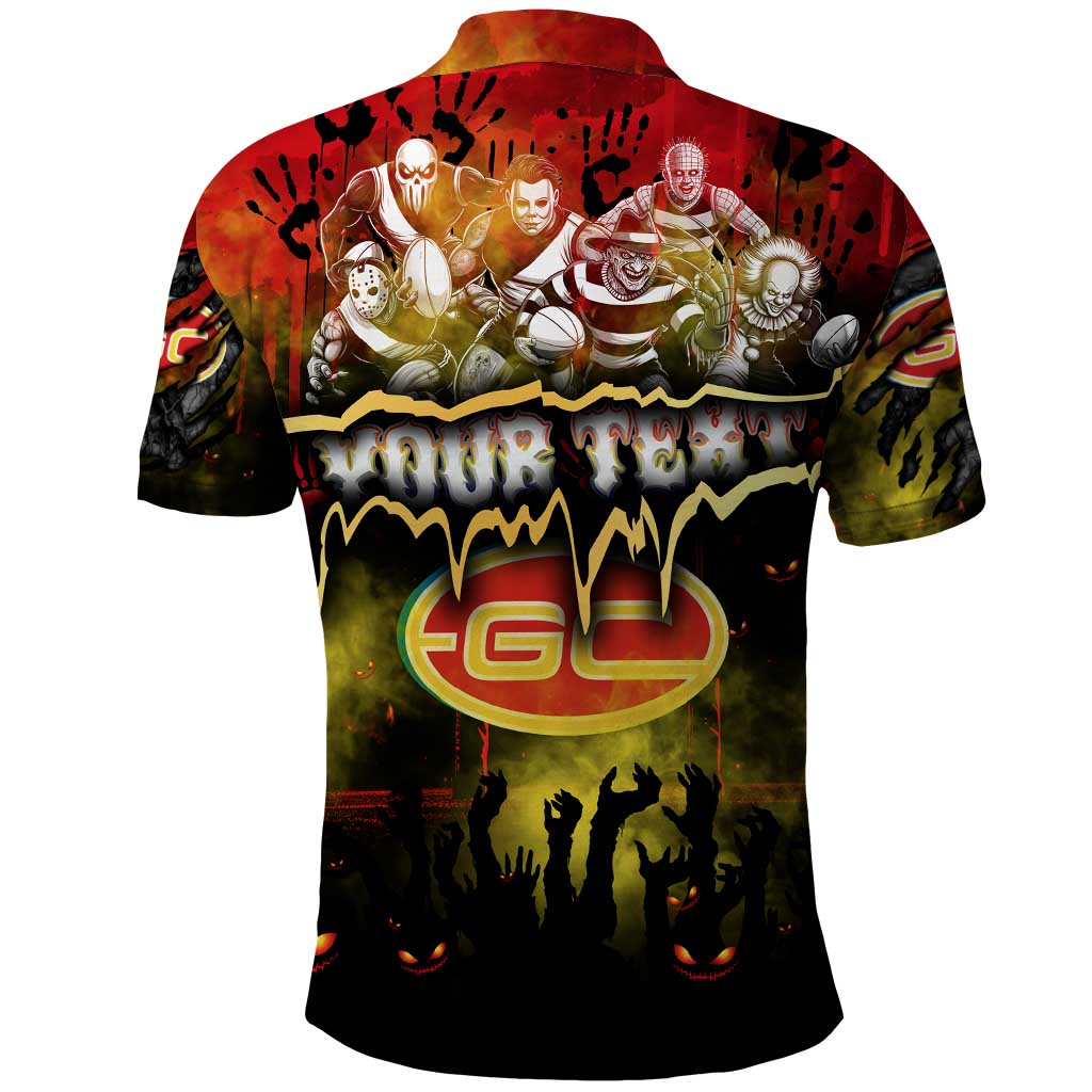 Step Into Horror Domain Suns Football Polo Shirt Halloween Horror Movie Characters - Aussie Hoodie