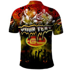Step Into Horror Domain Suns Football Polo Shirt Halloween Horror Movie Characters - Aussie Hoodie