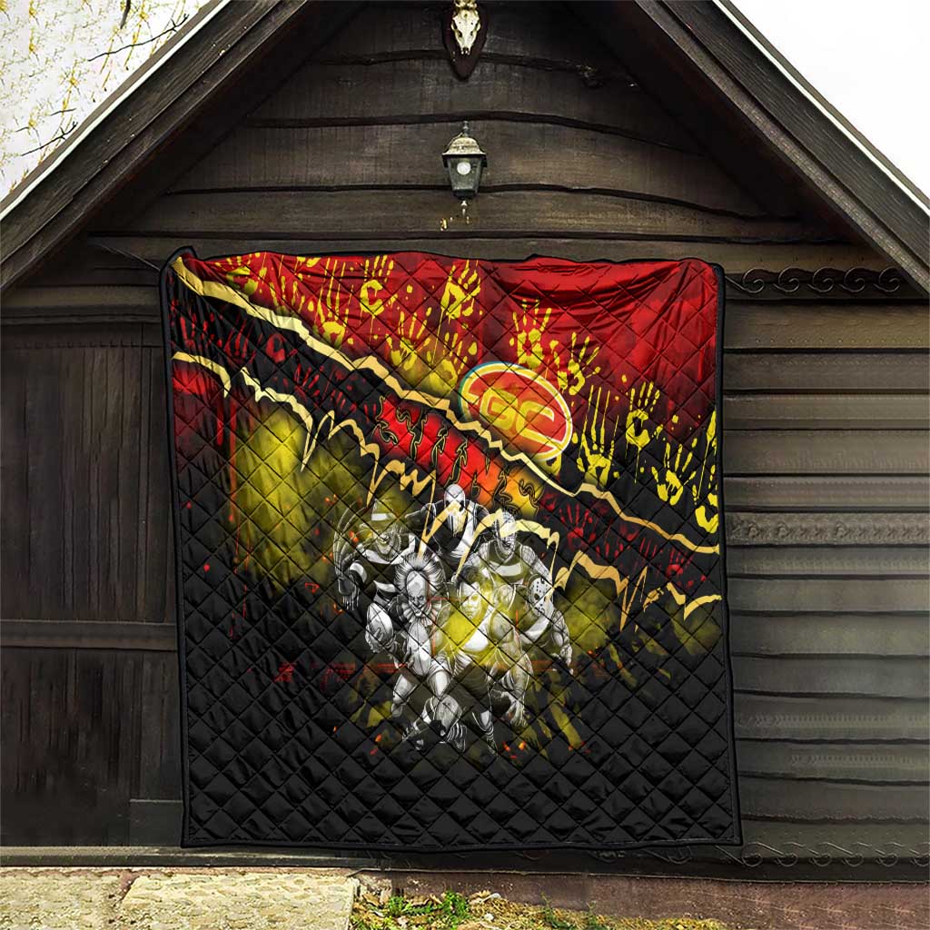 Step Into Horror Domain Suns Football Quilt Halloween Horror Movie Characters - Aussie Hoodie