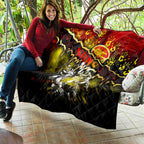 Step Into Horror Domain Suns Football Quilt Halloween Horror Movie Characters - Aussie Hoodie