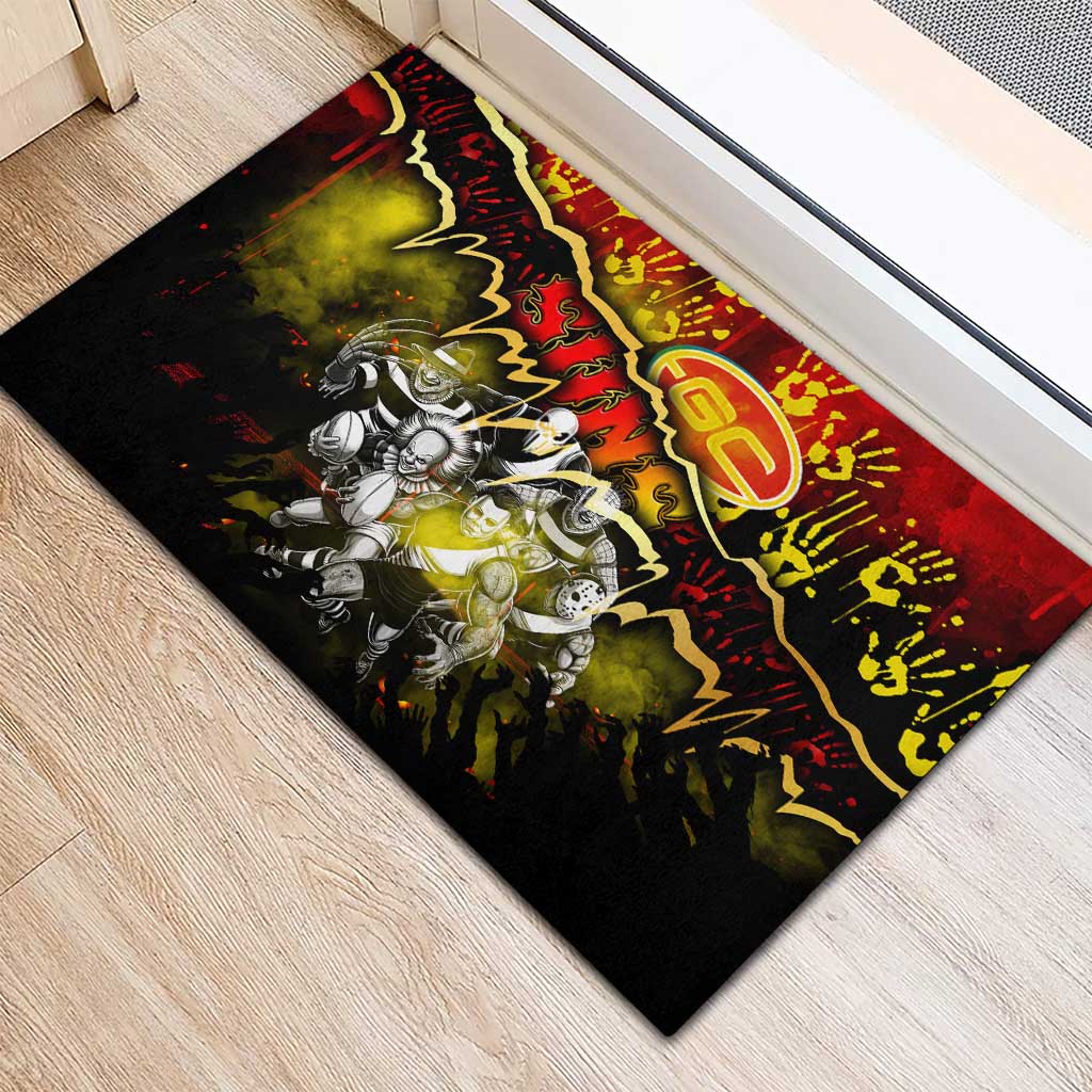 Step Into Horror Domain Suns Football Rubber Doormat Halloween Horror Movie Characters - Aussie Hoodie