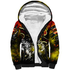 Step Into Horror Domain Suns Football Sherpa Hoodie Halloween Horror Movie Characters - Aussie Hoodie
