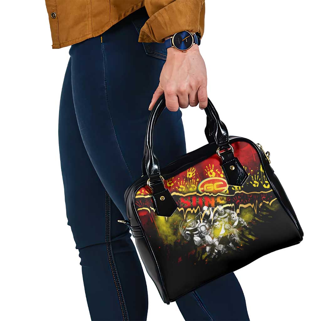 Step Into Horror Domain Suns Football Shoulder Handbag Halloween Horror Movie Characters - Aussie Hoodie