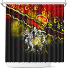 Step Into Horror Domain Suns Football Shower Curtain Halloween Horror Movie Characters - Aussie Hoodie