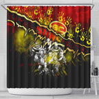 Step Into Horror Domain Suns Football Shower Curtain Halloween Horror Movie Characters - Aussie Hoodie
