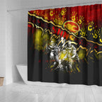 Step Into Horror Domain Suns Football Shower Curtain Halloween Horror Movie Characters - Aussie Hoodie