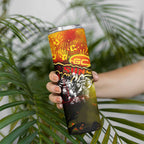 Step Into Horror Domain Suns Football Skinny Tumbler Halloween Horror Movie Characters - Aussie Hoodie