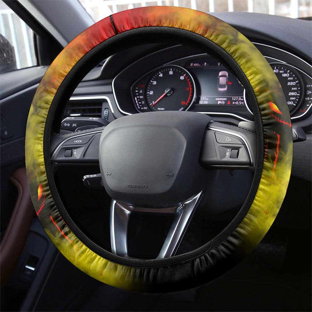 Step Into Horror Domain Suns Football Steering Wheel Cover Halloween Horror Movie Characters - Aussie Hoodie