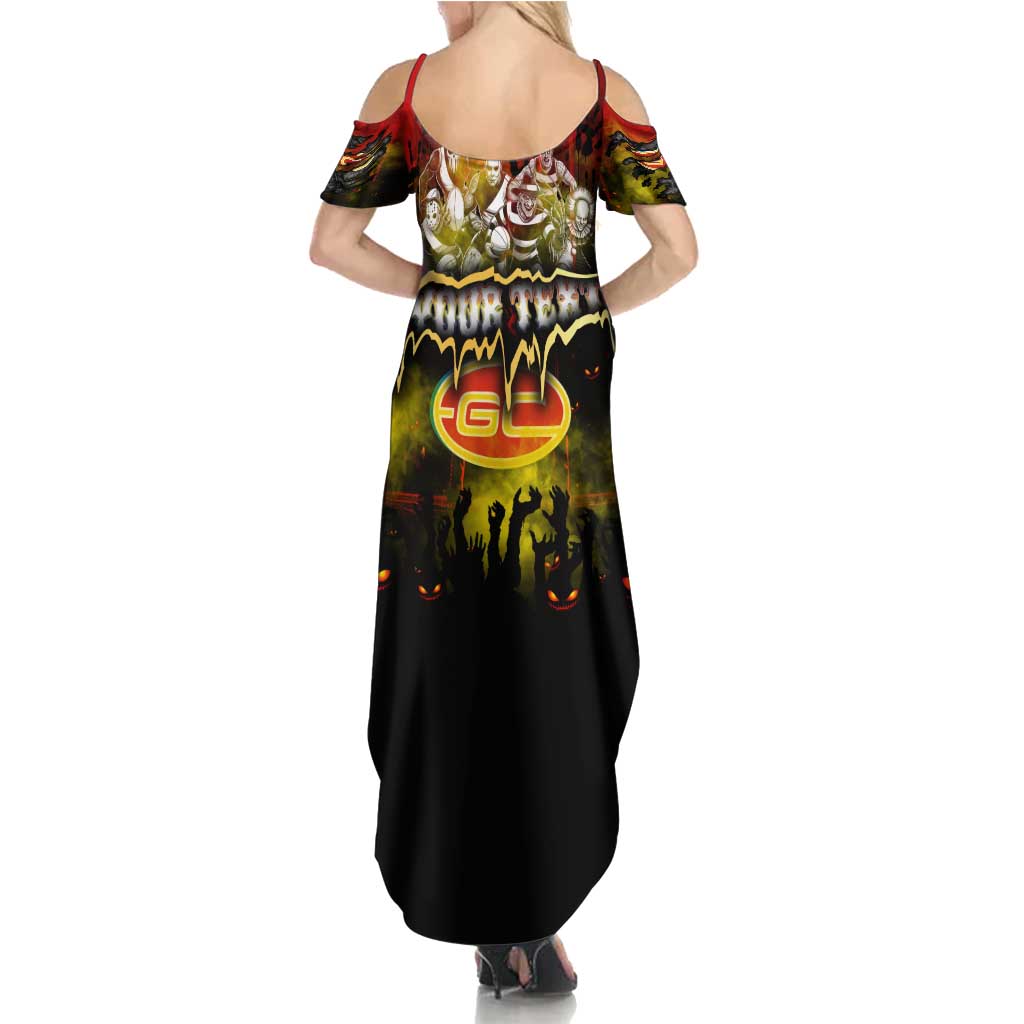 Step Into Horror Domain Suns Football Summer Maxi Dress Halloween Horror Movie Characters - Aussie Hoodie