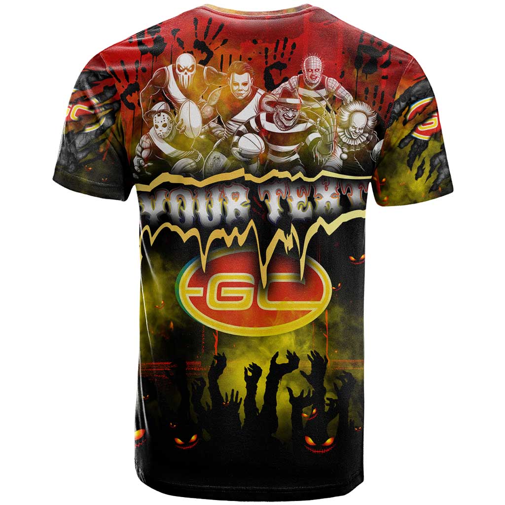 Step Into Horror Domain Suns Football T Shirt Halloween Horror Movie Characters - Aussie Hoodie