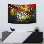 Step Into Horror Domain Suns Football Tapestry Halloween Horror Movie Characters - Aussie Hoodie
