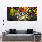 Step Into Horror Domain Suns Football Tapestry Halloween Horror Movie Characters - Aussie Hoodie