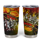 Step Into Horror Domain Suns Football Tumbler Cup Halloween Horror Movie Characters - Aussie Hoodie