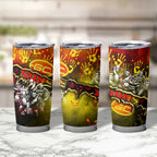 Step Into Horror Domain Suns Football Tumbler Cup Halloween Horror Movie Characters - Aussie Hoodie