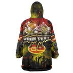 Step Into Horror Domain Suns Football Wearable Blanket Hoodie Halloween Horror Movie Characters - Aussie Hoodie