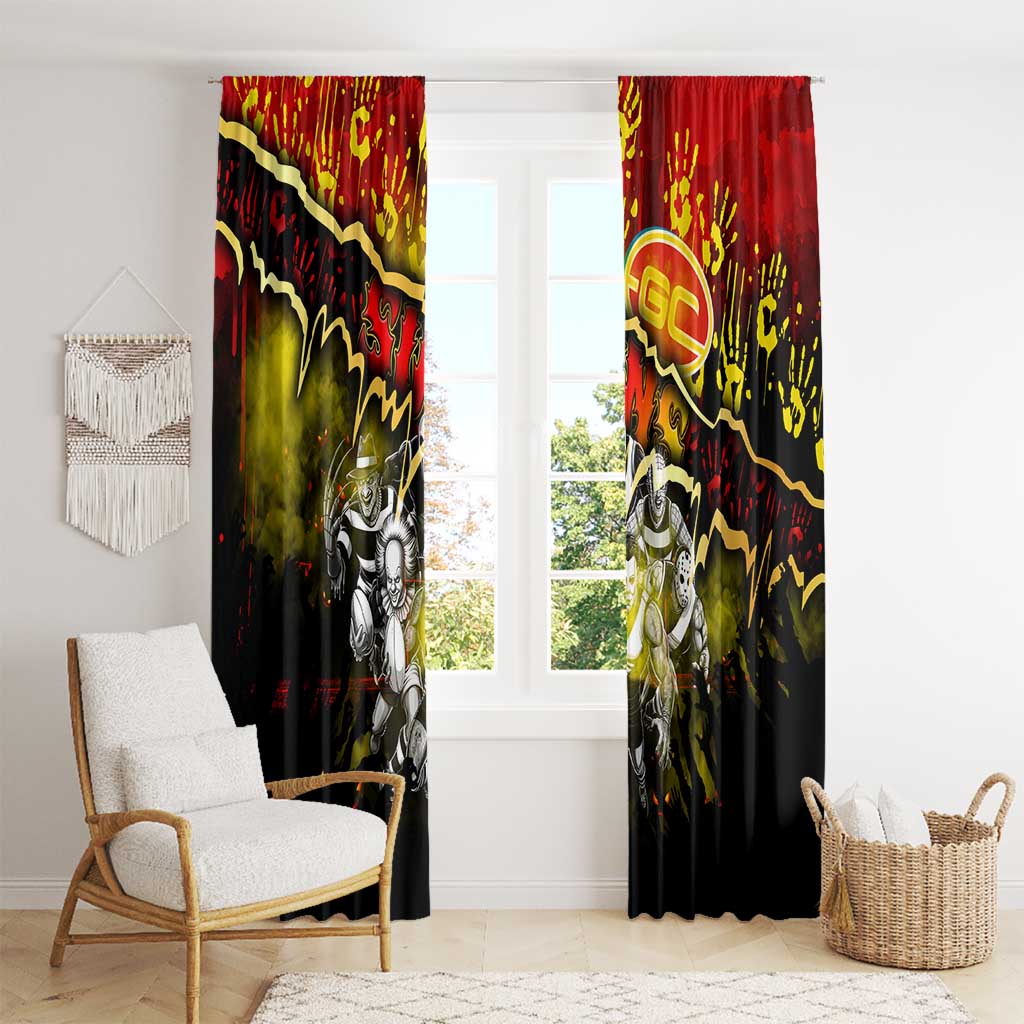 Step Into Horror Domain Suns Football Window Curtain Halloween Horror Movie Characters - Aussie Hoodie