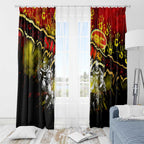 Step Into Horror Domain Suns Football Window Curtain Halloween Horror Movie Characters - Aussie Hoodie