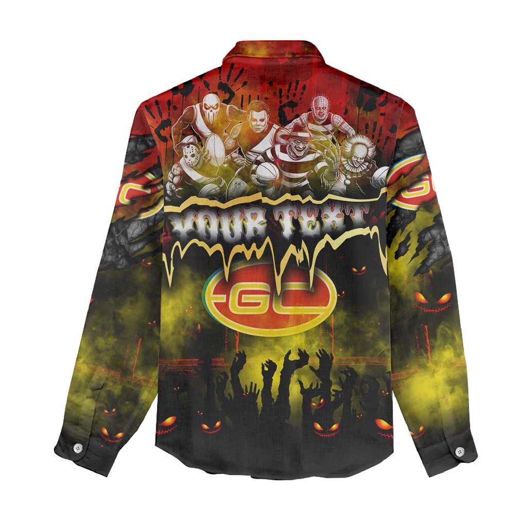 Step Into Horror Domain Suns Football Women Casual Shirt Halloween Horror Movie Characters - Aussie Hoodie