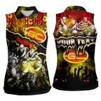 Step Into Horror Domain Suns Football Women Sleeveless Polo Shirt Halloween Horror Movie Characters - Aussie Hoodie
