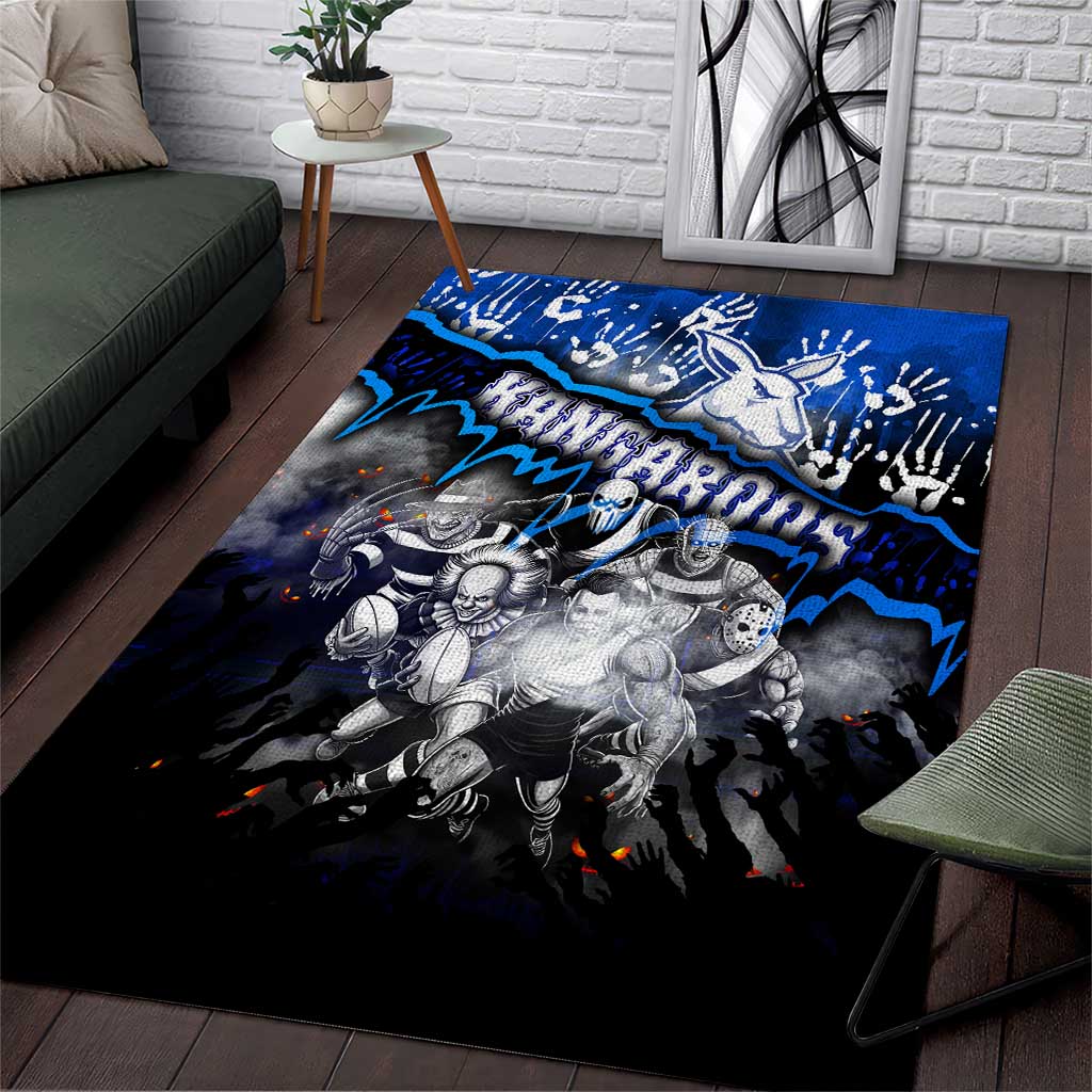 Step Into Horror Domain Kangaroos Football Area Rug Halloween Horror Movie Characters - Aussie Hoodie