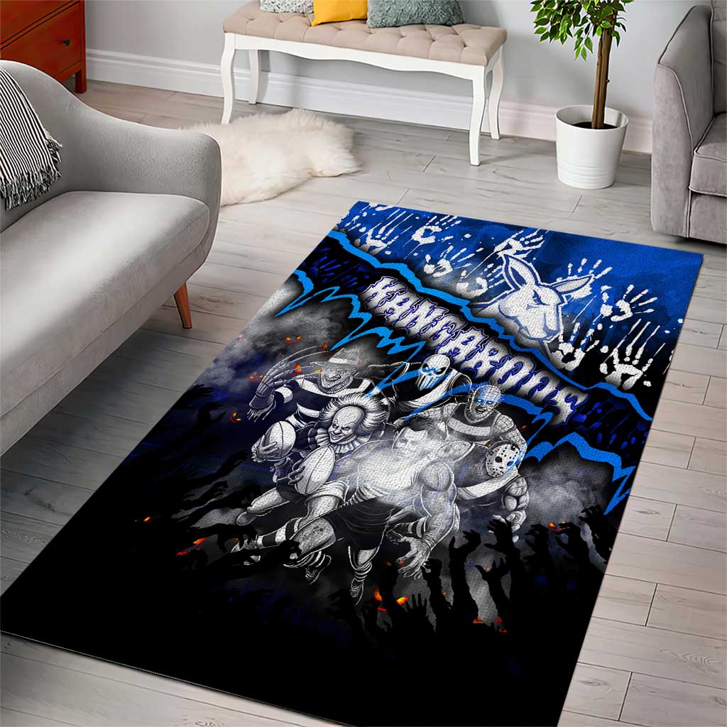 Step Into Horror Domain Kangaroos Football Area Rug Halloween Horror Movie Characters - Aussie Hoodie