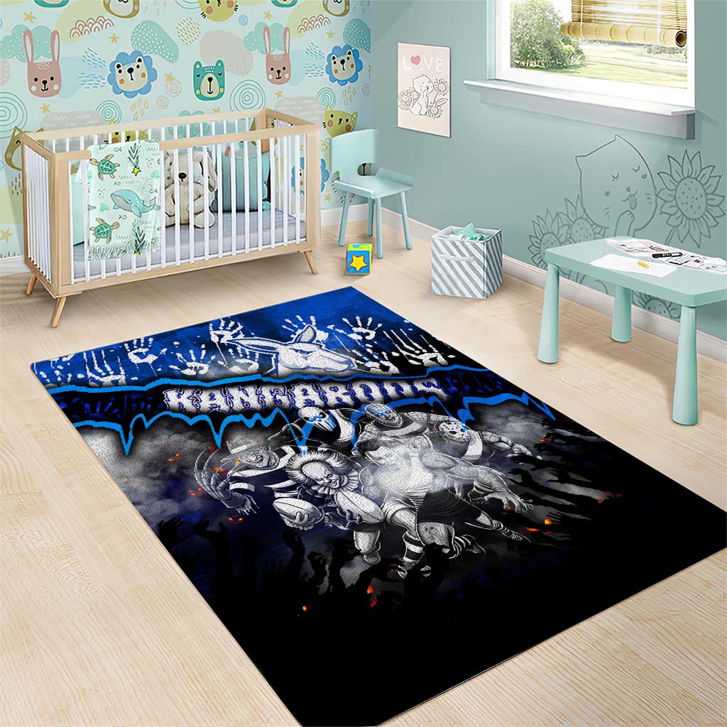 Step Into Horror Domain Kangaroos Football Area Rug Halloween Horror Movie Characters - Aussie Hoodie
