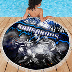 Step Into Horror Domain Kangaroos Football Beach Blanket Halloween Horror Movie Characters - Aussie Hoodie