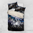 Step Into Horror Domain Kangaroos Football Bedding Set Halloween Horror Movie Characters - Aussie Hoodie