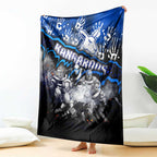 Step Into Horror Domain Kangaroos Football Blanket Halloween Horror Movie Characters - Aussie Hoodie