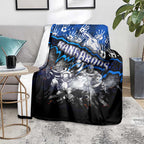 Step Into Horror Domain Kangaroos Football Blanket Halloween Horror Movie Characters - Aussie Hoodie