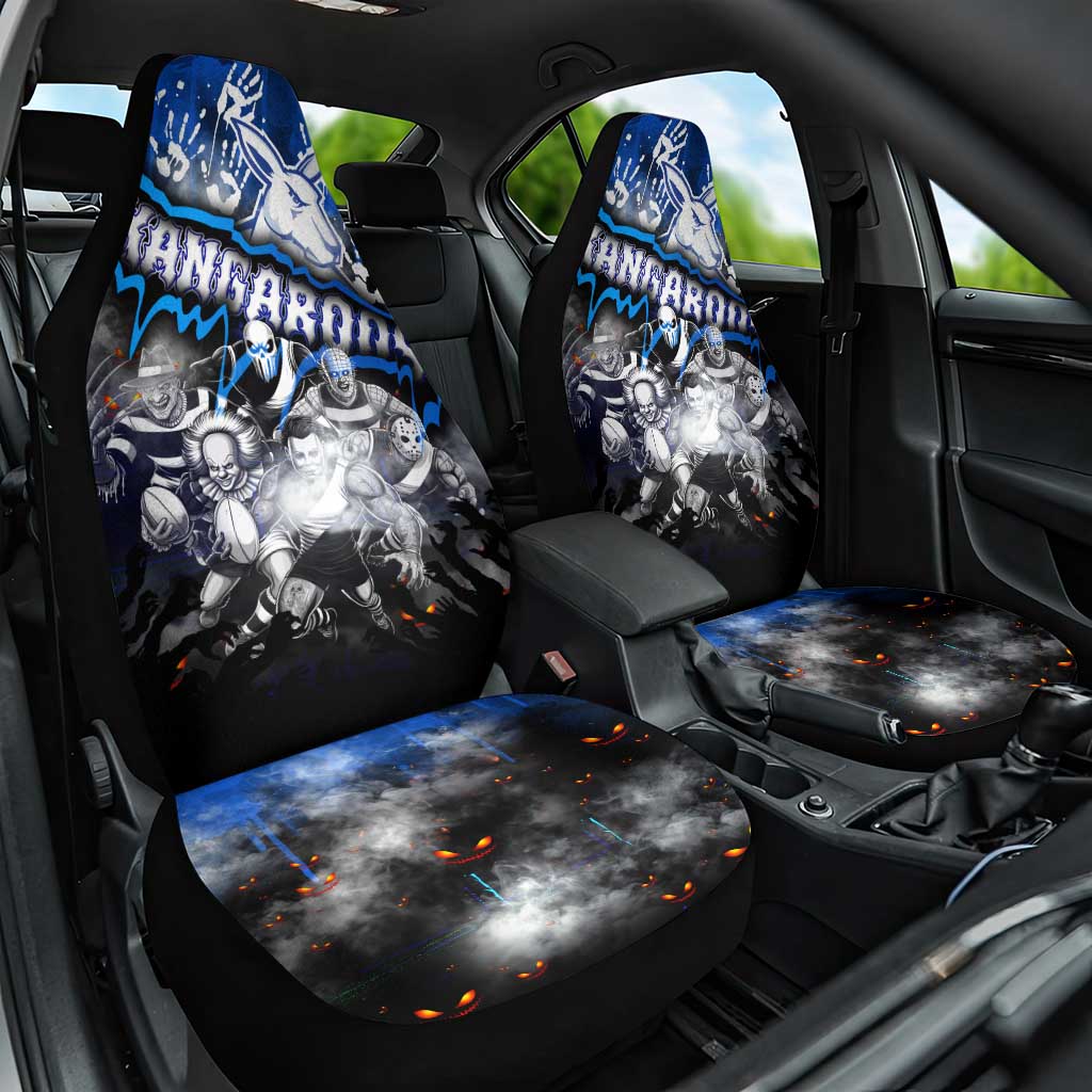Step Into Horror Domain Kangaroos Football Car Seat Cover Halloween Horror Movie Characters - Aussie Hoodie