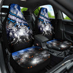 Step Into Horror Domain Kangaroos Football Car Seat Cover Halloween Horror Movie Characters - Aussie Hoodie