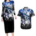 Step Into Horror Domain Kangaroos Football Couples Matching Long Sleeve Bodycon Dress and Hawaiian Shirt Halloween Horror Movie Characters - Aussie Hoodie