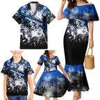 Step Into Horror Domain Kangaroos Football Family Matching Mermaid Dress and Hawaiian Shirt Halloween Horror Movie Characters - Aussie Hoodie
