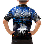 Step Into Horror Domain Kangaroos Football Family Matching Mermaid Dress and Hawaiian Shirt Halloween Horror Movie Characters - Aussie Hoodie