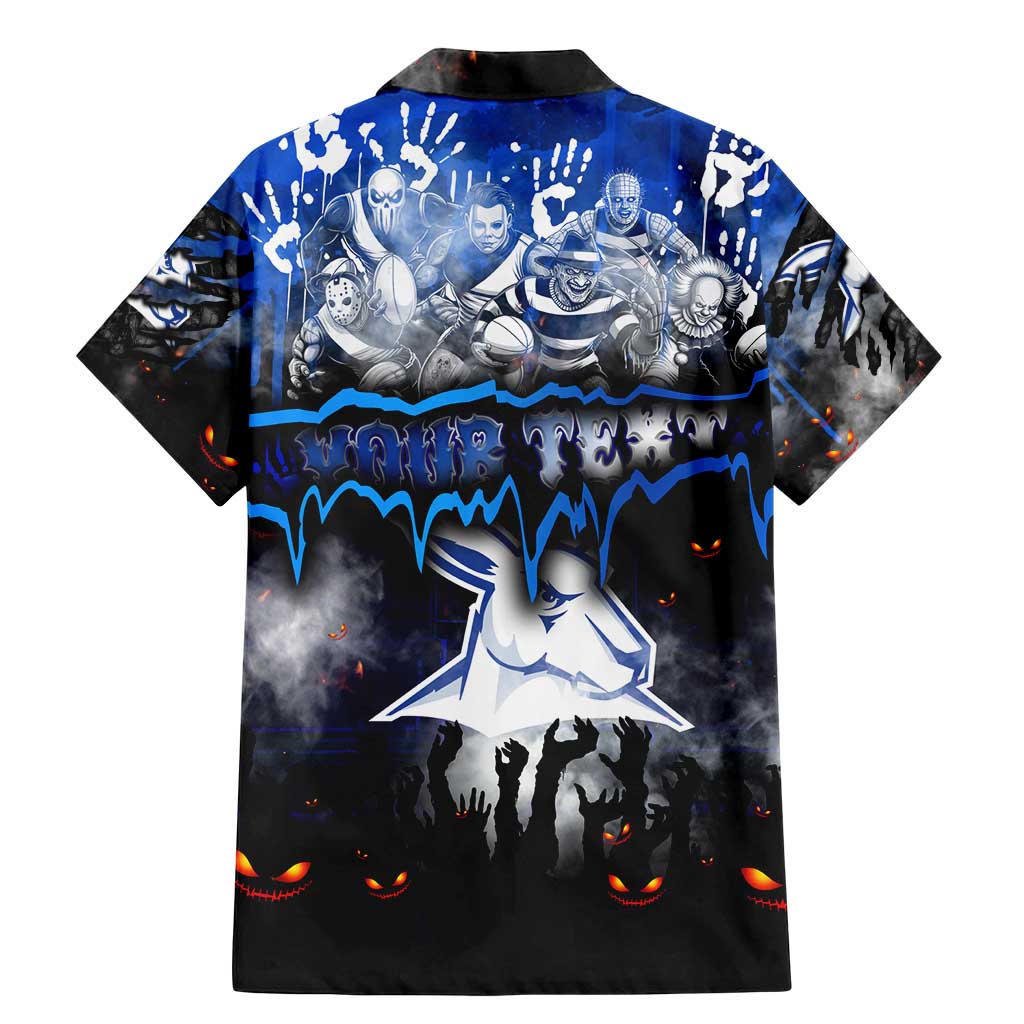 Step Into Horror Domain Kangaroos Football Family Matching Mermaid Dress and Hawaiian Shirt Halloween Horror Movie Characters - Aussie Hoodie