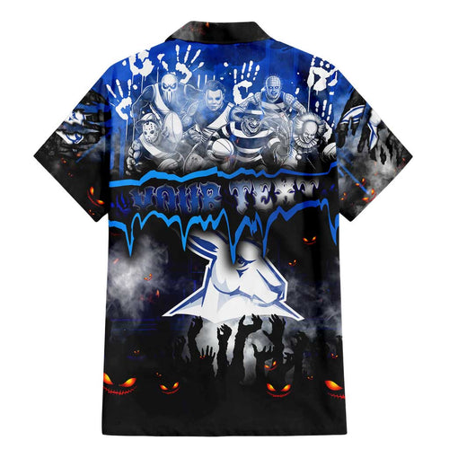 Step Into Horror Domain Kangaroos Football Family Matching Mermaid Dress and Hawaiian Shirt Halloween Horror Movie Characters - Aussie Hoodie