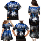 Step Into Horror Domain Kangaroos Football Family Matching Puletasi and Hawaiian Shirt Halloween Horror Movie Characters - Aussie Hoodie