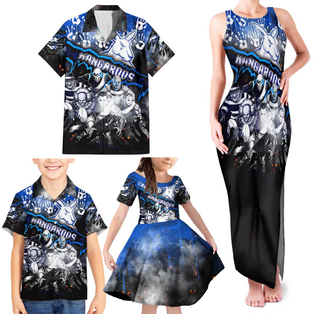 Step Into Horror Domain Kangaroos Football Family Matching Tank Maxi Dress and Hawaiian Shirt Halloween Horror Movie Characters - Aussie Hoodie