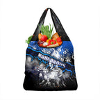 Step Into Horror Domain Kangaroos Football Grocery Bag Halloween Horror Movie Characters - Aussie Hoodie