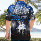 Step Into Horror Domain Kangaroos Football Hawaiian Shirt Halloween Horror Movie Characters - Aussie Hoodie