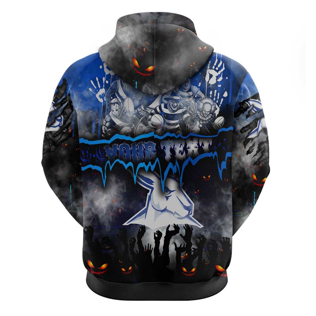 Step Into Horror Domain Kangaroos Football Hoodie Halloween Horror Movie Characters - Aussie Hoodie