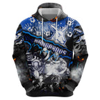Step Into Horror Domain Kangaroos Football Hoodie Halloween Horror Movie Characters - Aussie Hoodie