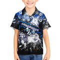 Step Into Horror Domain Kangaroos Football Kid Hawaiian Shirt Halloween Horror Movie Characters - Aussie Hoodie