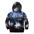 Step Into Horror Domain Kangaroos Football Kid Hoodie Halloween Horror Movie Characters - Aussie Hoodie