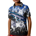 Step Into Horror Domain Kangaroos Football Kid Polo Shirt Halloween Horror Movie Characters - Aussie Hoodie
