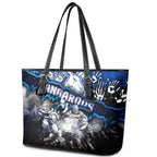 Step Into Horror Domain Kangaroos Football Leather Tote Bag Halloween Horror Movie Characters - Aussie Hoodie